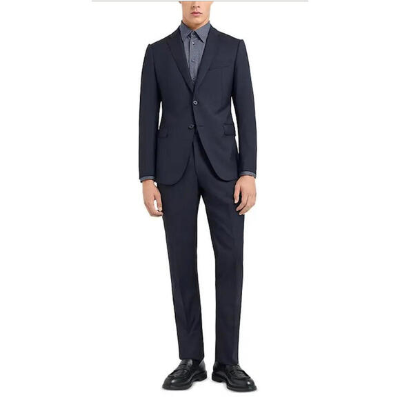 Armani Collezioni Other - Armani  Collezioni Navy Blue Micro striped  2 Piece Suit Jacket Pants Set